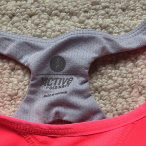 Old Navy Bright Coral Pullover Sports Bra in Size Small Like New